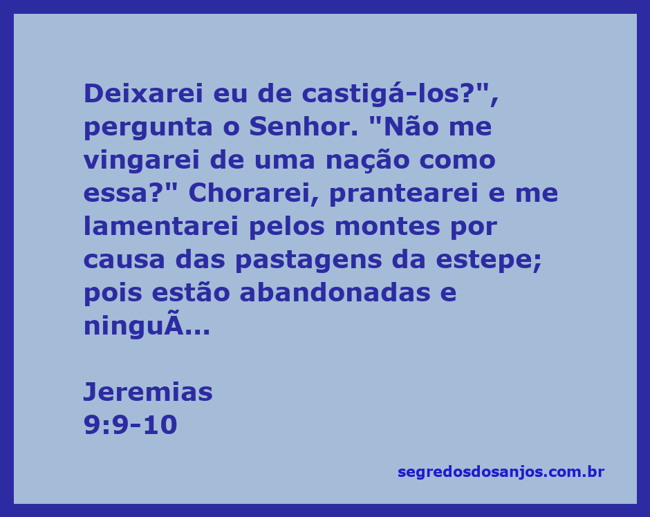 Imagem representativa da lamentação do Senhor sobre a devastação das pastagens e a ausência de vida animal, conforme Jeremias 9:9-10.