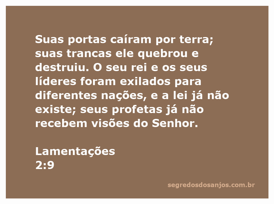 Imagem representativa da devastação de Jerusalém, simbolizando a queda de suas portas e a ausência de liderança.