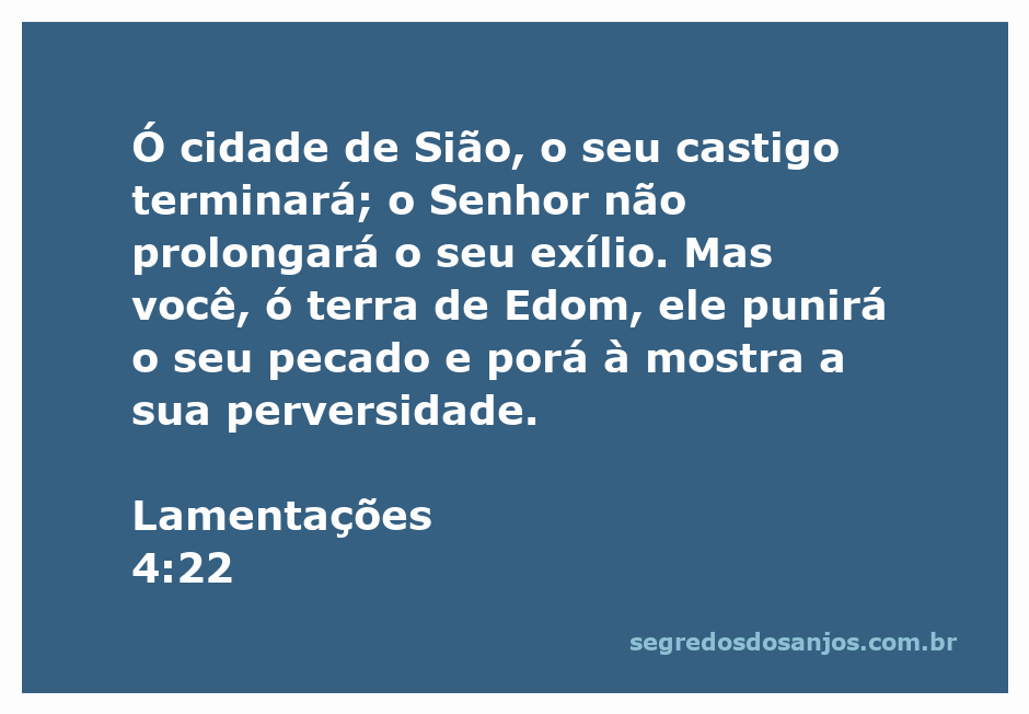 Imagem representativa da esperança e redenção para a cidade de Sião, destacando a mensagem de Lamentações 4:22 sobre o fim do castigo e a punição de Edom.