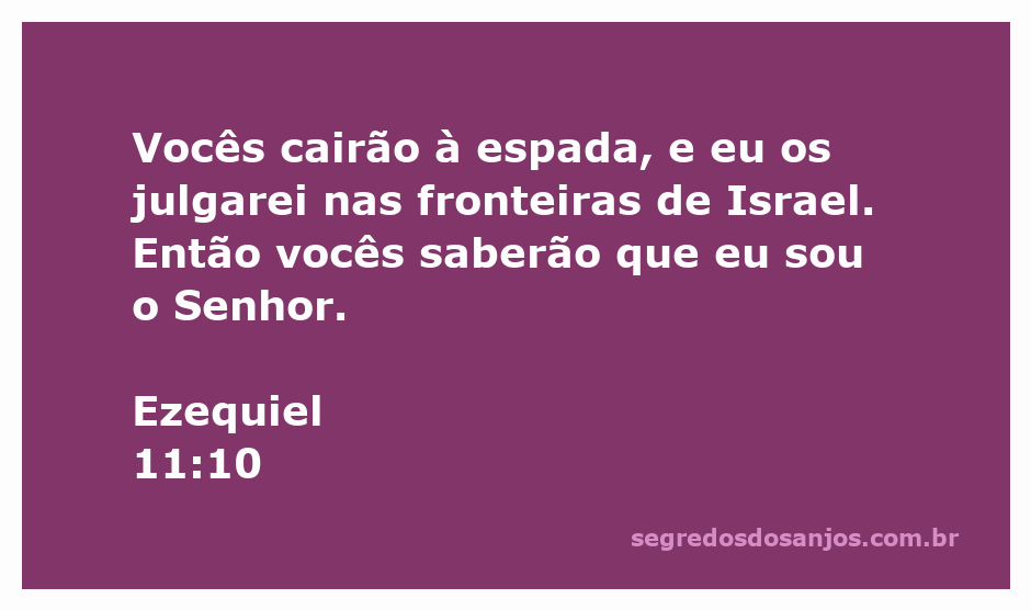 Imagem representativa do julgamento de Israel conforme Ezequiel 11:10, simbolizando a espada e a justiça de Deus.