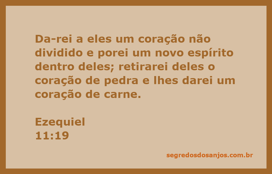 Imagem simbólica representando a transformação espiritual descrita em Ezequiel 11:19, mostrando um coração de carne e um coração de pedra.