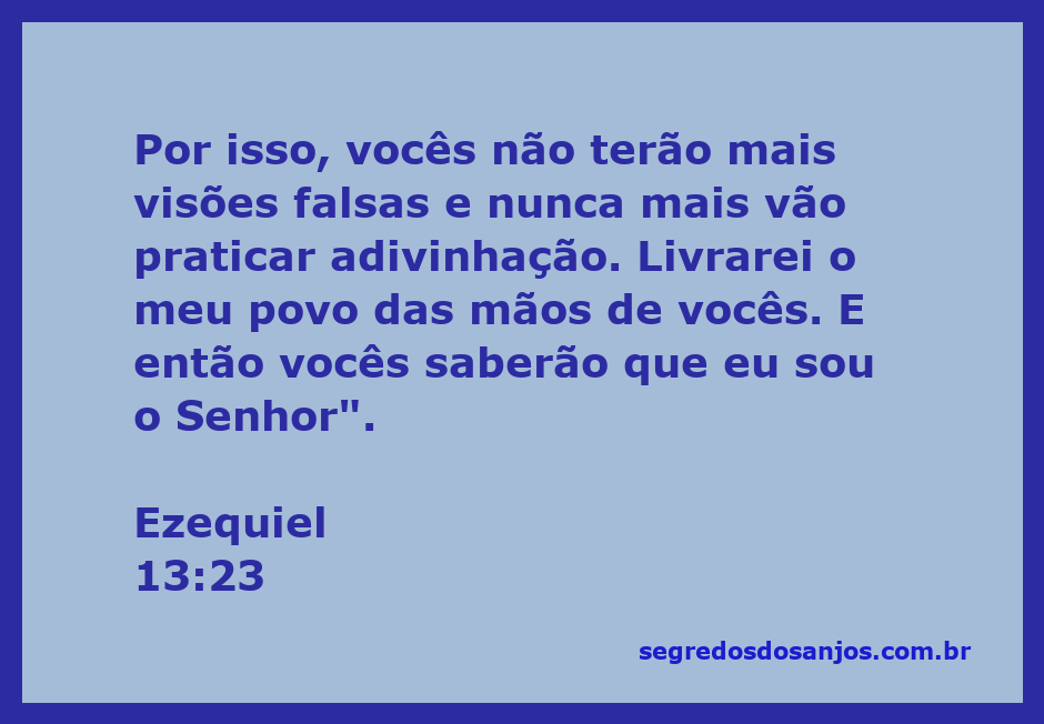 Imagem que representa a mensagem de Ezequiel 13:23 sobre a libertação do povo e a verdade divina.