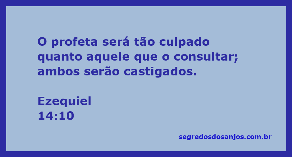 Ilustração de Ezequiel 14:10, destacando a responsabilidade dos profetas e dos consultores.
