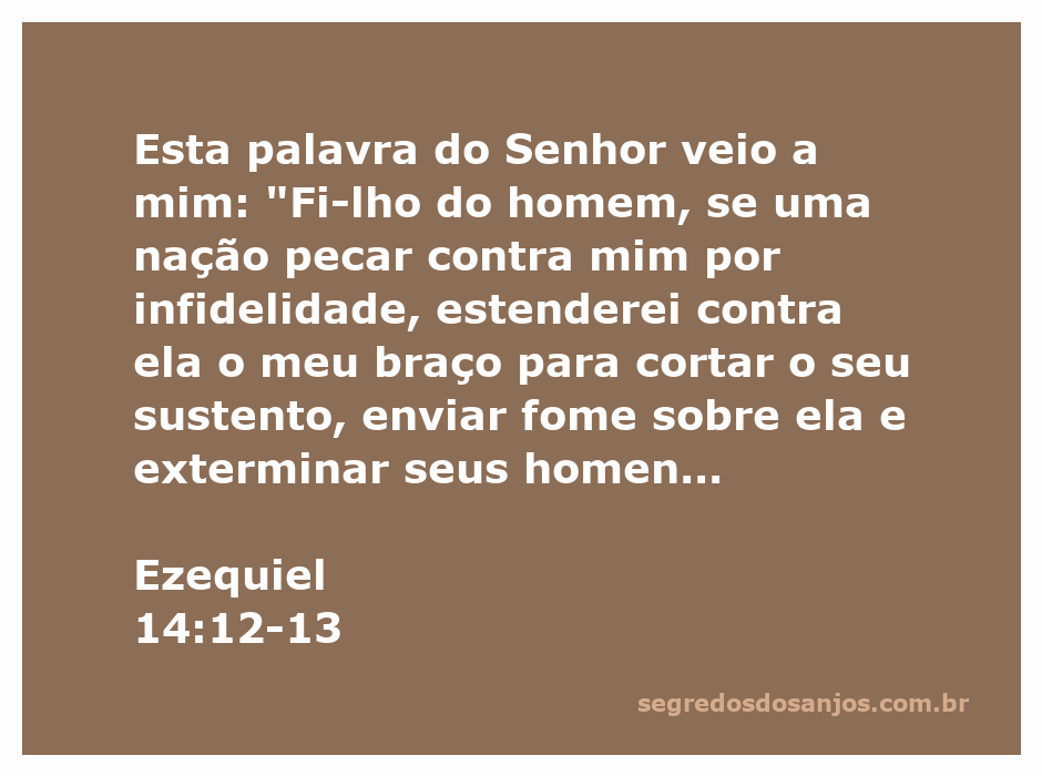 Imagem representativa da passagem Ezequiel 14:12-13, ilustrando a mensagem de advertência divina sobre o pecado e suas consequências.