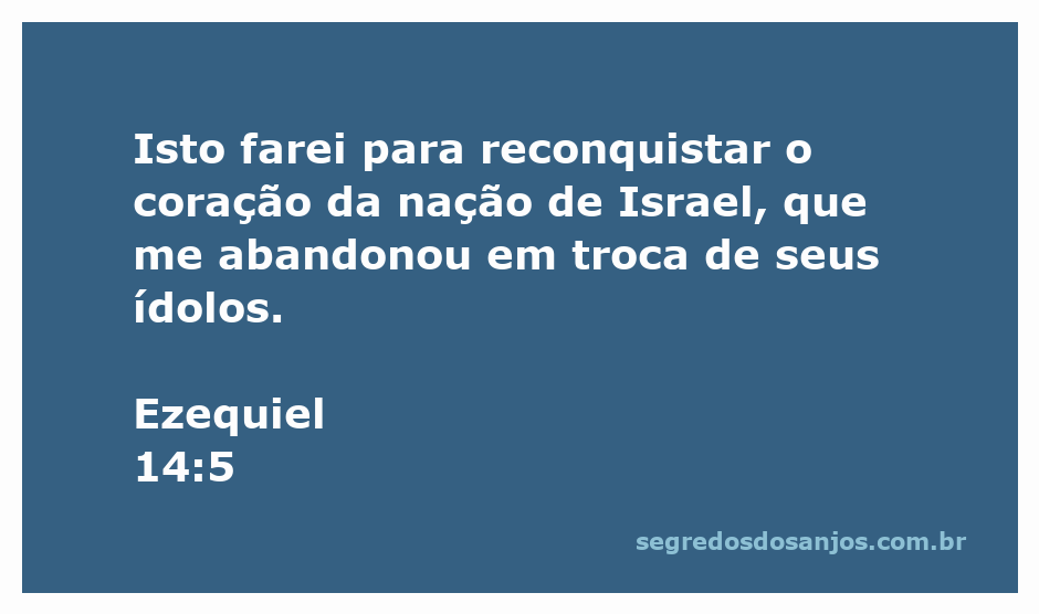 Imagem que representa Ezequiel 14:5, destacando a reconquista do coração da nação de Israel por Deus.