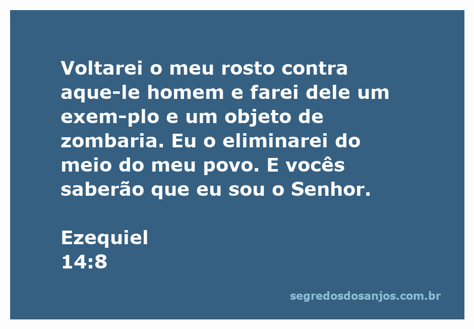 Imagem representativa de Ezequiel 14:8, simbolizando a justiça divina e o julgamento.