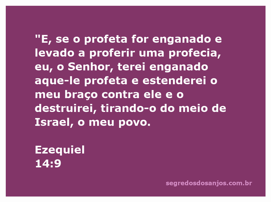 Imagem representativa do profeta Ezequiel alertando sobre as consequências da profecia enganosa.