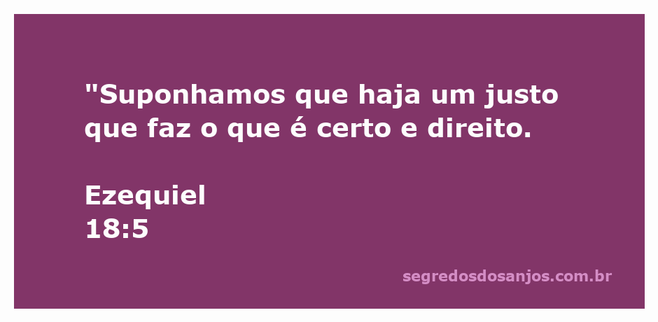 Imagem representativa de justiça e retidão, simbolizando o justo segundo Ezequiel 18:5.