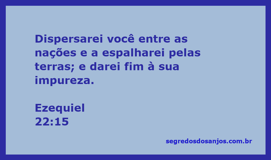 Imagem representando a dispersão do povo de Israel entre as nações conforme Ezequiel 22:15.