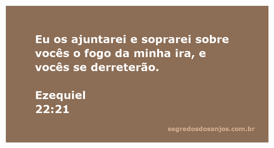 Representação artística do fogo da ira divina, simbolizando a passagem de Ezequiel 22:21.