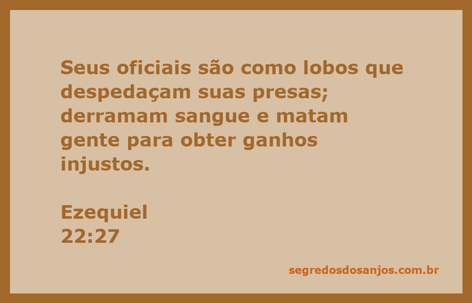 Imagem ilustrativa de lobos simbolizando corrupção e violência, representando o versículo de Ezequiel 22:27.