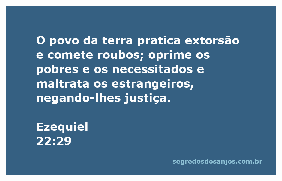 Imagem representativa da injustiça social destacada em Ezequiel 22:29, mostrando a opressão aos pobres e estrangeiros.