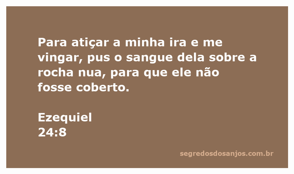 Imagem representativa da passagem de Ezequiel 24:8, mostrando uma rocha nua com sangue, simbolizando a ira divina.