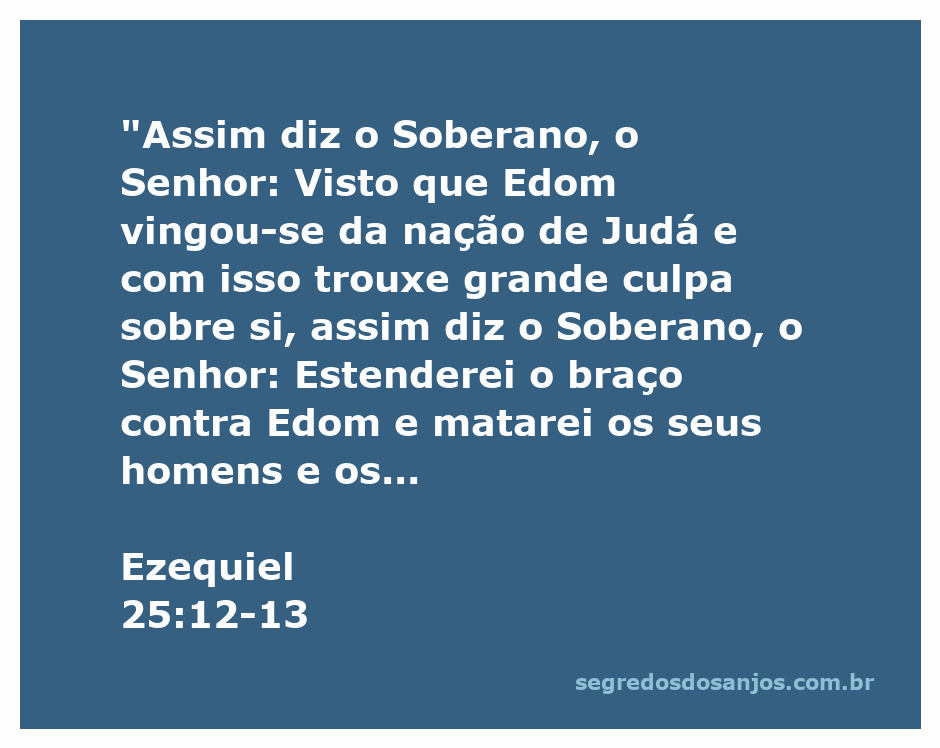 Representação artística da profecia de Ezequiel sobre Edom e Judá, com figuras simbólicas e paisagens desoladas.