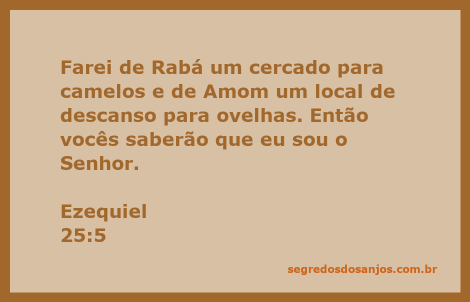 Imagem representativa da passagem de Ezequiel 25:5, mostrando um cercado para camelos e um local de descanso para ovelhas.
