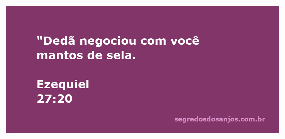 Imagem representativa do comércio de mantos de sela na antiga cidade de Tiro, conforme mencionado em Ezequiel 27:20.