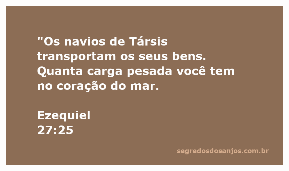 Representação dos navios de Társis navegando com carga no mar, simbolizando a riqueza e o comércio descritos em Ezequiel 27:25.