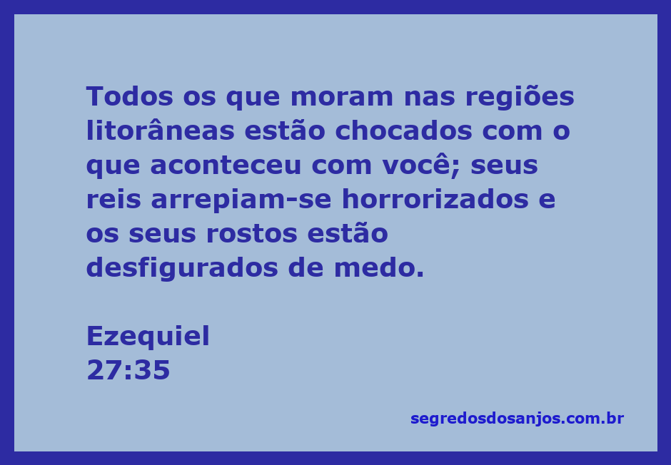 Representação da reação de reis e habitantes litorâneos ao evento descrito em Ezequiel 27:35, com expressões de medo e horror.