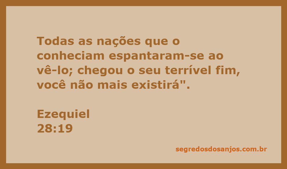 Imagem representativa da passagem de Ezequiel 28:19, mostrando o impacto do fim de uma nação que caiu em desgraça.