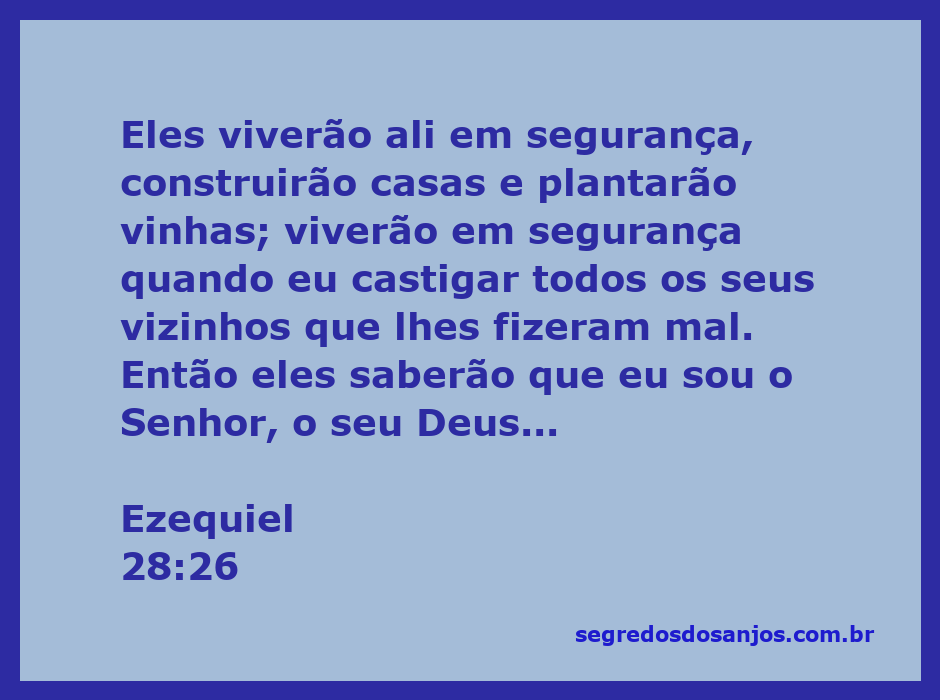 Imagem representando a promessa de segurança e prosperidade em Ezequiel 28:26, com pessoas construindo casas e plantando vinhas.