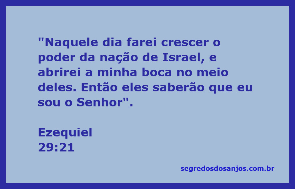Ilustração do versículo Ezequiel 29:21, representando o crescimento do poder da nação de Israel e a revelação de Deus.