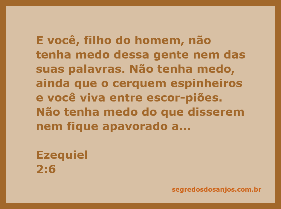 Ilustração de Ezequiel recebendo uma mensagem de Deus, cercado por espinhos e escorpiões, simbolizando desafios e medos.