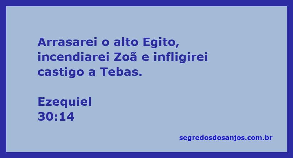 Destruição do alto Egito conforme descrito em Ezequiel 30:14, mostrando a cidade de Tebas em chamas.