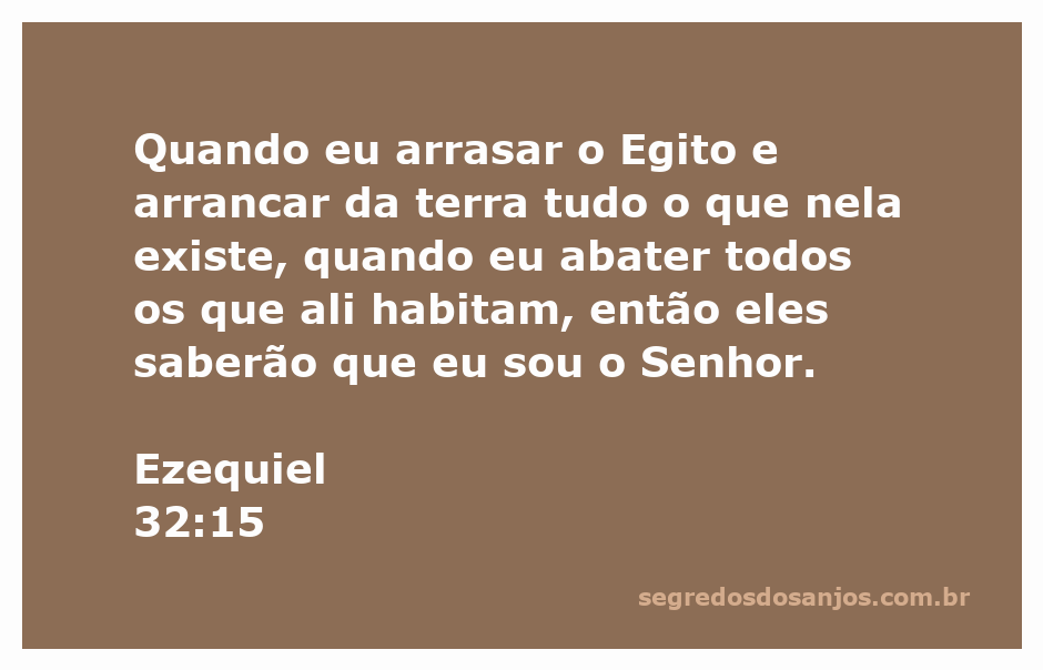 Representação artística da destruição do Egito conforme Ezequiel 32:15.