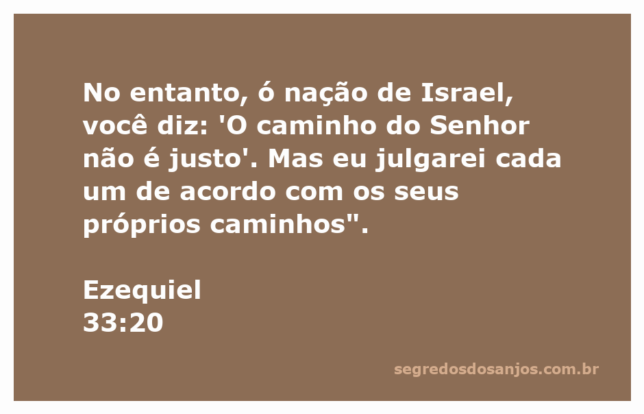 Ilustração representando Ezequiel 33:20, com foco na justiça divina e no julgamento individual.