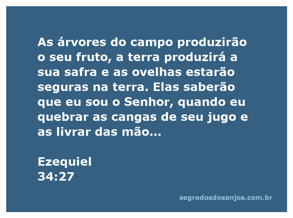 Uma ilustração de árvores frutíferas e ovelhas pastando em um campo verdejante, simbolizando a prosperidade e a libertação prometidas por Deus.