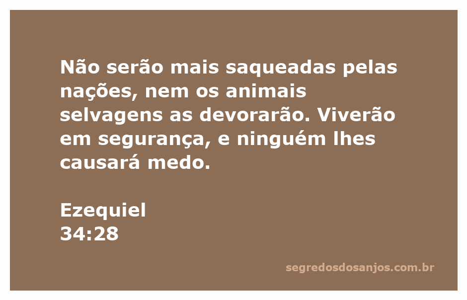 Imagem que representa a segurança e proteção do povo de Deus conforme Ezequiel 34:28