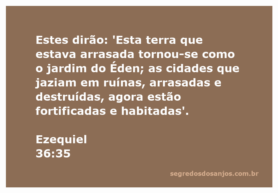 Imagem que representa a transformação de uma terra arrasada em um jardim exuberante, simbolizando a restauração e esperança conforme Ezequiel 36:35.