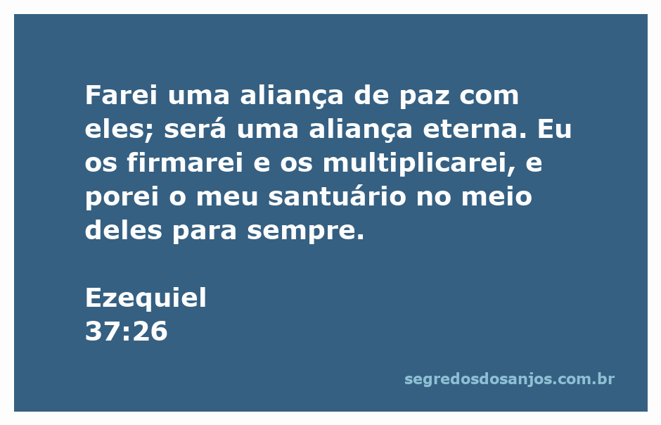 Imagem representativa da aliança de paz mencionada em Ezequiel 37:26, simbolizando harmonia e a presença divina.