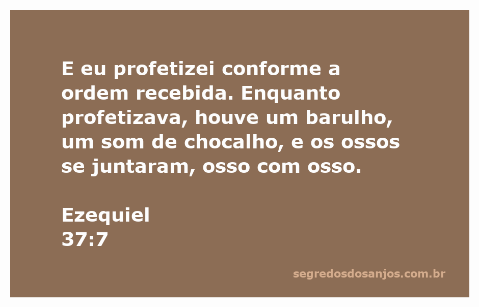 Ilustração do profeta Ezequiel profetizando sobre os ossos secos, simbolizando a ressurreição e a restauração.