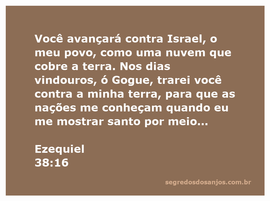 Visão artística da profecia de Ezequiel 38:16, representando Gogue avançando contra Israel como uma nuvem