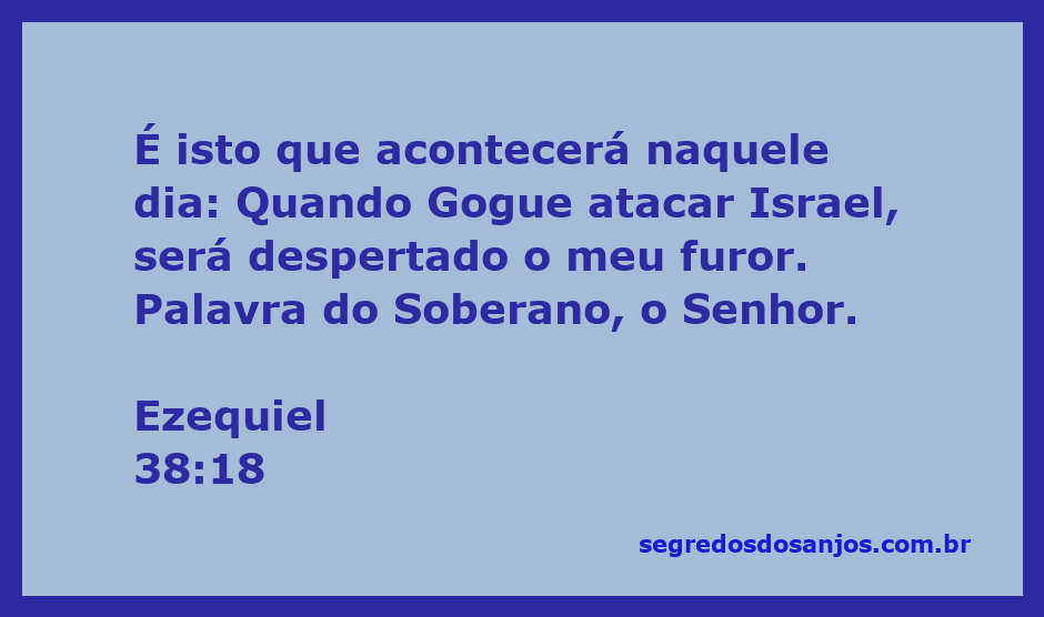 Ilustração do versículo Ezequiel 38:18, representando o furor de Deus contra Gogue enquanto ele ataca Israel.