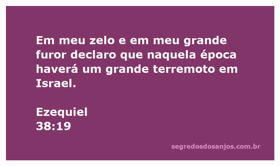 Representação artística do grande terremoto profetizado em Ezequiel 38:19, simbolizando o zelo e o furor de Deus em Israel.