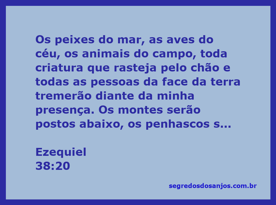 Representação artística da criação tremendo diante da presença divina, incluindo peixes, aves, animais e pessoas.