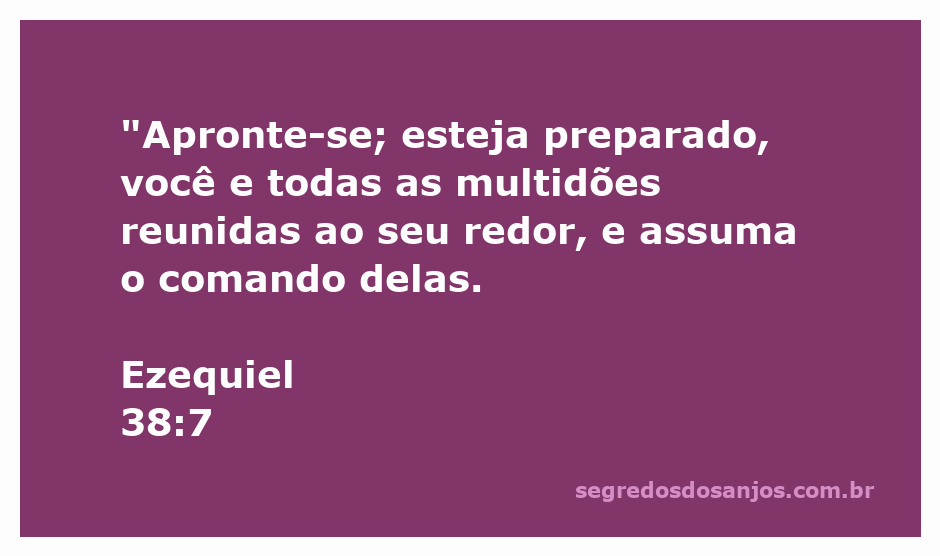 Imagem inspiradora relacionada ao versículo Ezequiel 38:7, destacando a preparação e liderança.