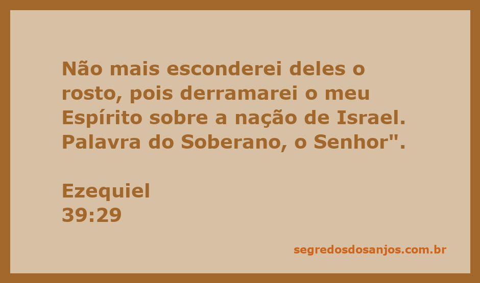 Representação artística do Espírito de Deus sendo derramado sobre a nação de Israel, simbolizando a renovação espiritual e a presença divina.