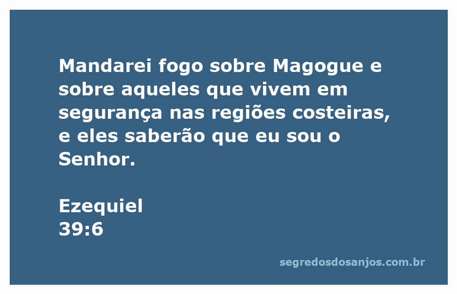 Imagem representativa da passagem de Ezequiel 39:6, mostrando fogo e destruição sobre Magogue, simbolizando o juízo de Deus.