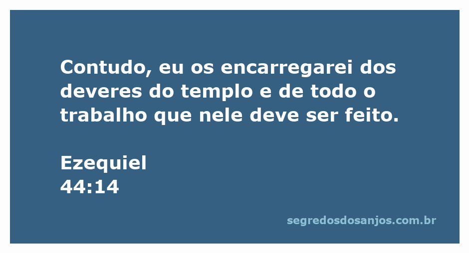 Imagem representativa dos servos do templo em Ezequiel 44:14, mostrando dedicação e responsabilidade nos deveres espirituais.