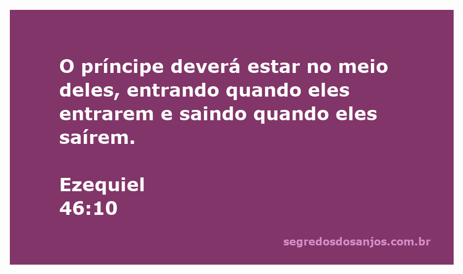 Imagem representativa do príncipe no templo, simbolizando liderança e presença divina conforme Ezequiel 46:10.