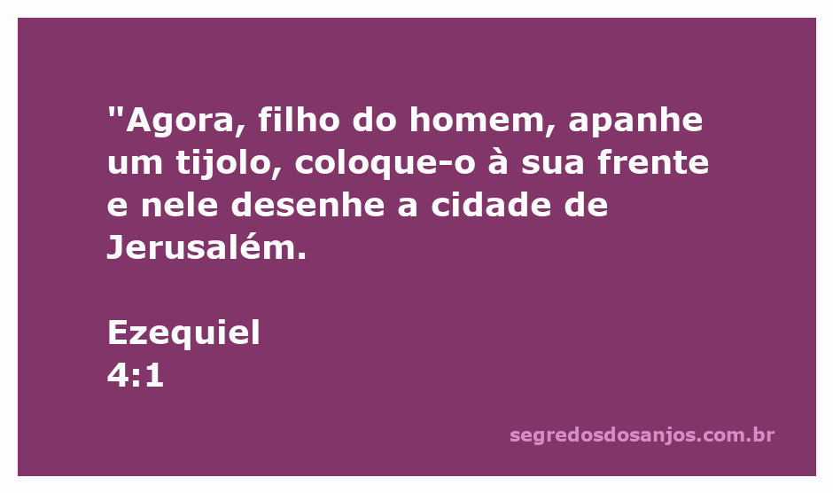 Imagem de um tijolo com um desenho da cidade de Jerusalém conforme Ezequiel 4:1.