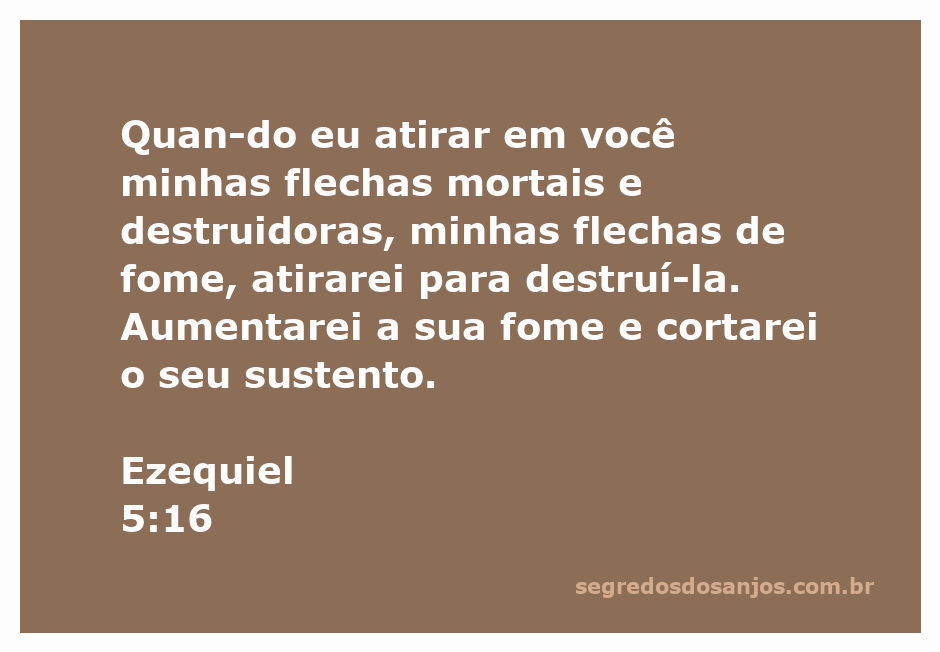 Imagem representativa de Ezequiel 5:16, simbolizando a fome e a destruição