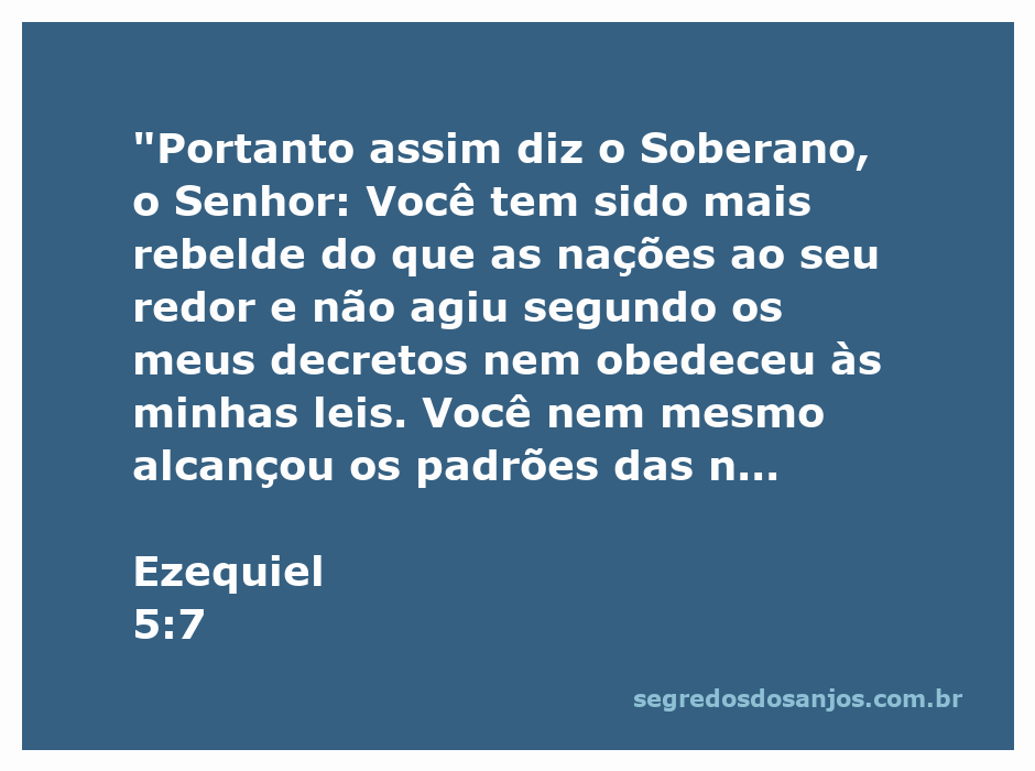 Imagem ilustrativa da rebeldia de Israel conforme Ezequiel 5:7, destacando a desobediência às leis de Deus.