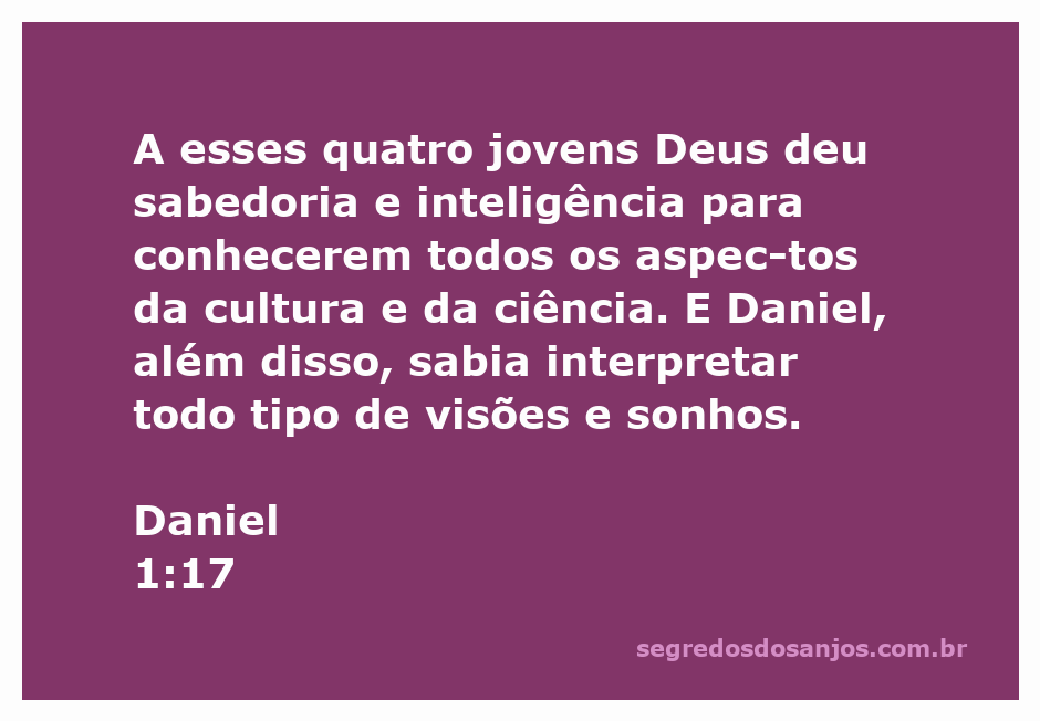 Imagem representando Daniel e seus amigos recebendo sabedoria e conhecimento divinos.