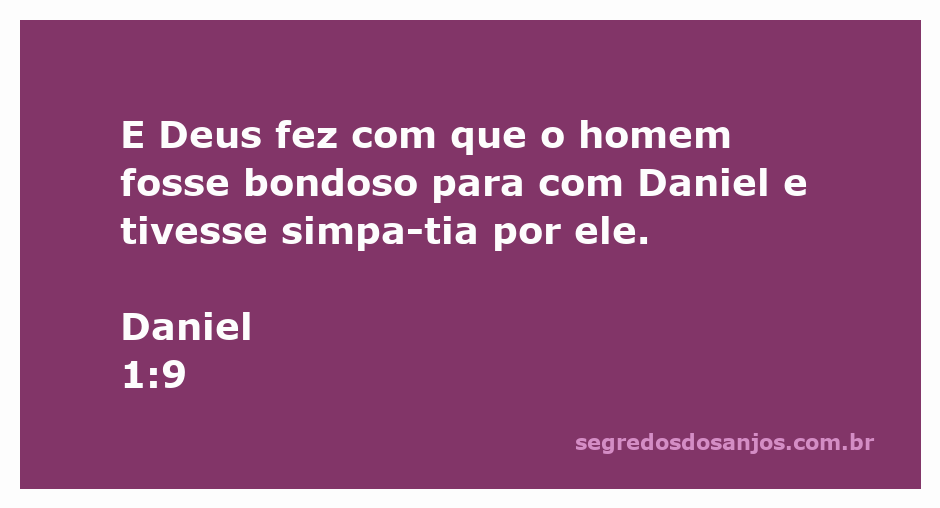 Imagem ilustrativa de Daniel recebendo bondade e simpatia de um homem em um ambiente bíblico.
