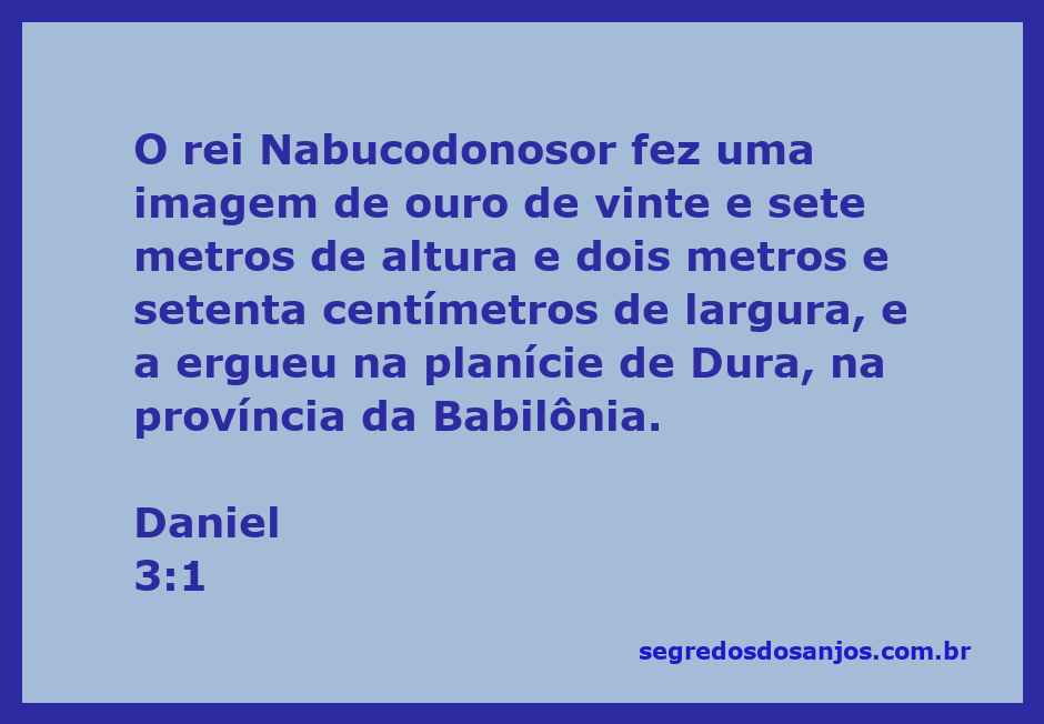 Imagem da estátua de ouro de Nabucodonosor na planície de Dura, simbolizando a idolatria na Babilônia.