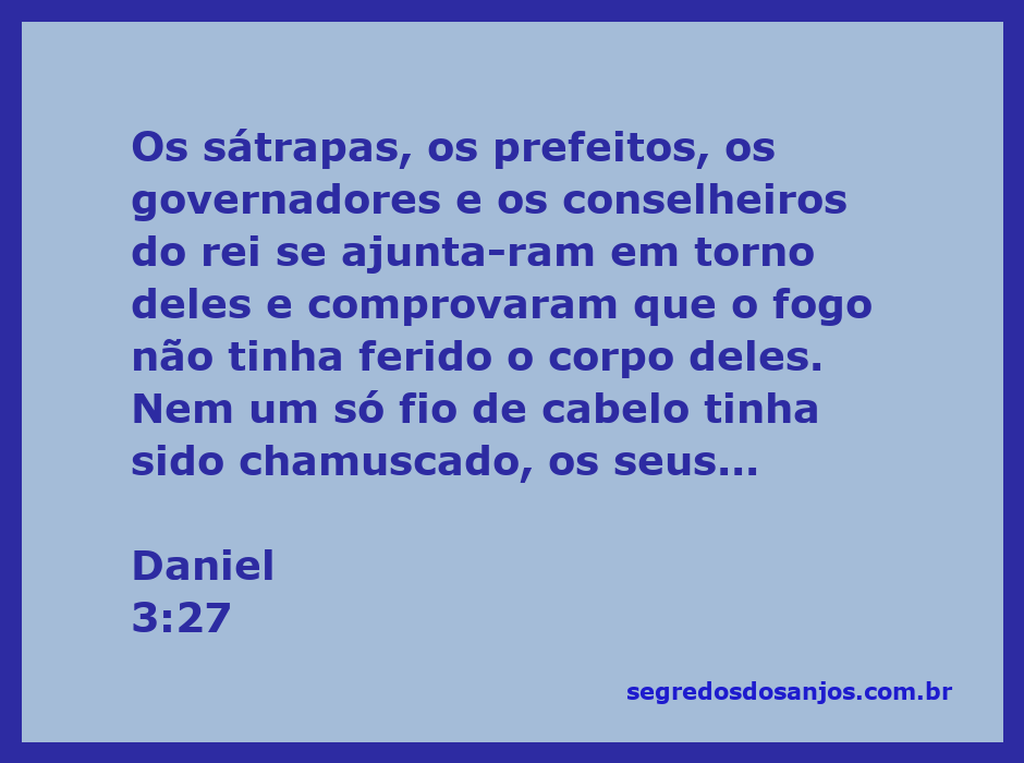 Três homens ilesos diante de uma fornalha ardente, simbolizando a proteção divina.